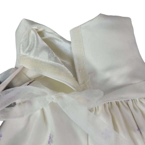 Special Occasions Formal Dress Cream SZ 0-3M Embroidery Pageant Wedding Party - Picture 6 of 9